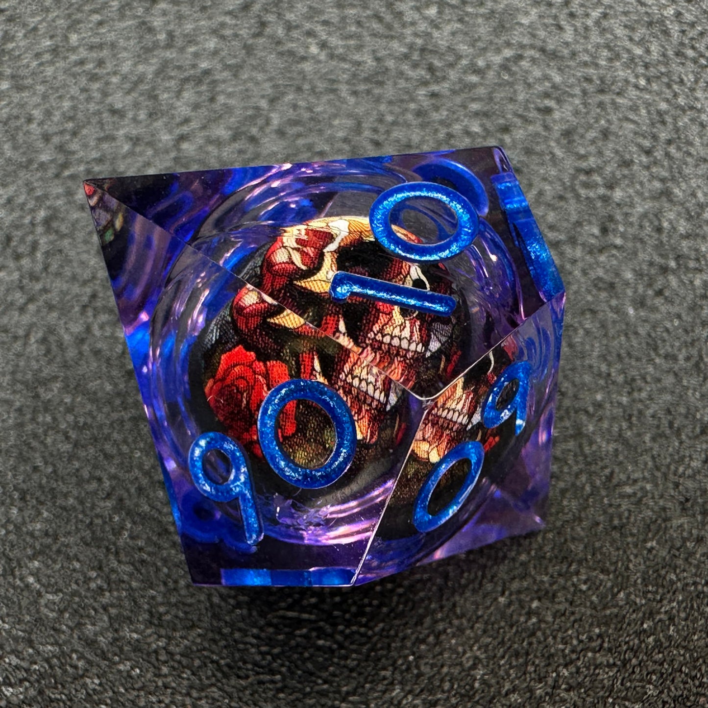 HAOMEJA Skull D&D Monster Resin Dice Set DND Skeleton 7 PCS Sharp Edges Dice with Gift Bag Apply to Dungeons and Dragons Role Pl