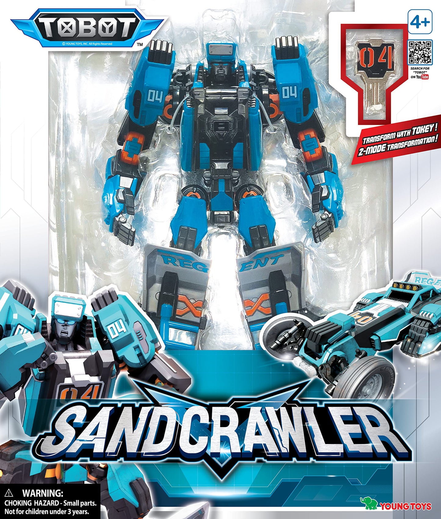 TOBOT GD Sand Crawler, Youngtoys Transforming Collectible Vehicle to Robot Animation Character