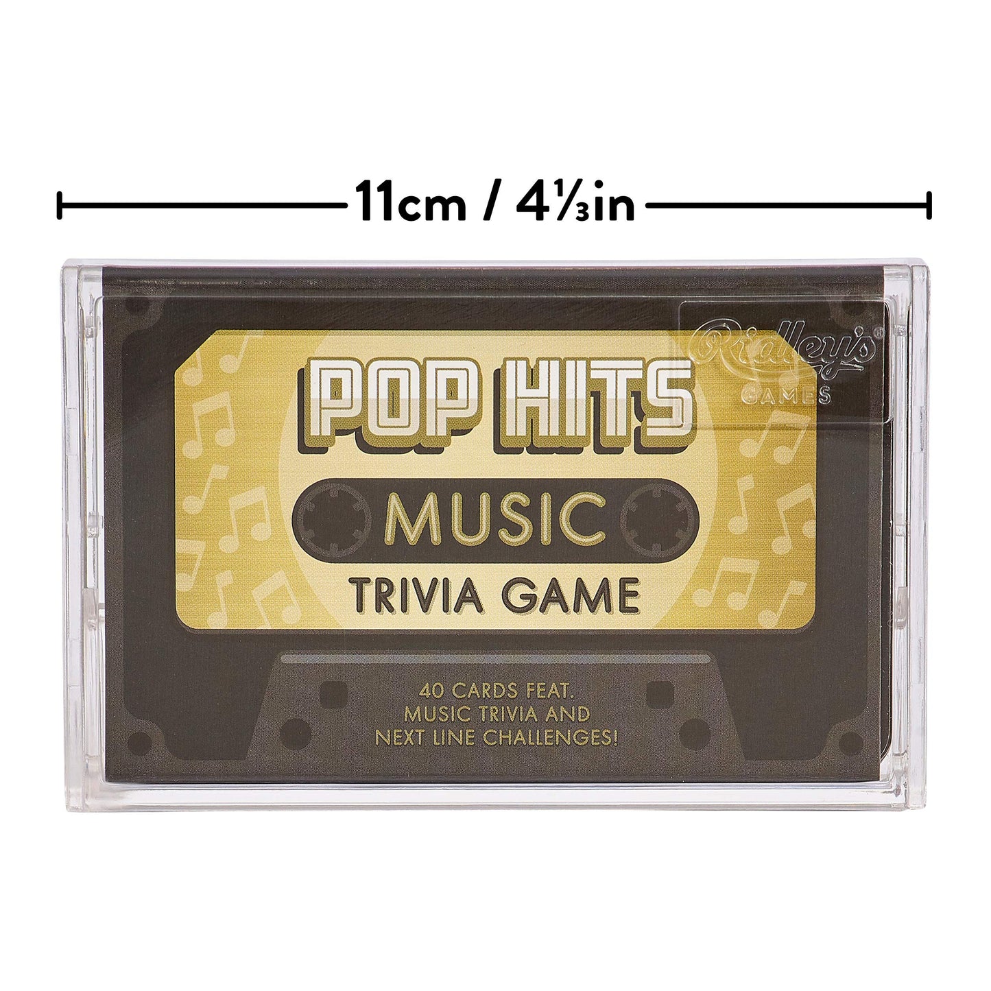 Ridley’S Pop Music Trivia Card Game – Quiz Game For Adults And Kids – 2+ Players – Includes 40 Cards With Unique Questions – Fun Family Game – Makes A Great Gift