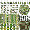 122 PCS Army Party Favors, Military Camo Temporary Tattoos Slap Bracelets Keychains Stickers Badges Goodie Bags Soldiers Figures