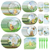 150Pcs Winnie Bear Baby Shower Table Decorations Pooh Plates Napkins Birthday Party Supplies Paper Tableware Set Cups Forks Wate