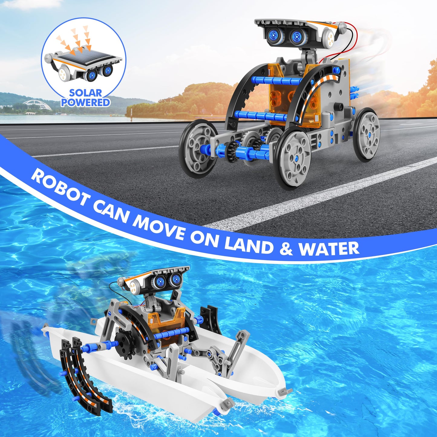 Stem 13-In-1 Education Solar Power Robots Toys For Boys Age 8-12, Diy Educational Toy Science Kits For Kids, Building Experiment Robotics Set Birthday Gifts For 8 9 10 11 12 Years Old Boys Girls Teens