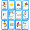 My Toilet Routine Cards 12 Flash Cards For Visual Aid Special Ed, Speech Delay Non Verbal Children And Adults With Autism Or Special Needs