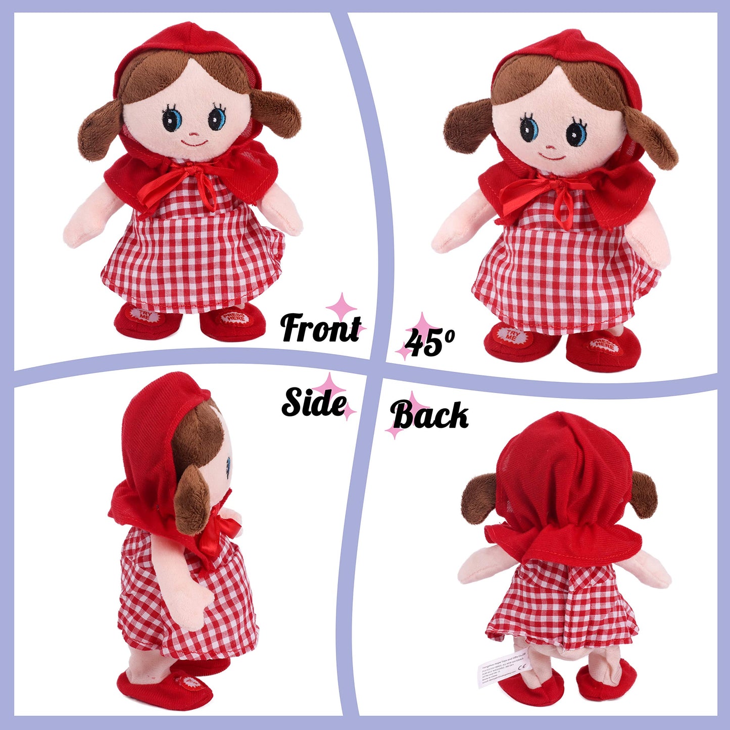 Hopearl Talking Singing Doll Repeats What You Say Walking Electric Interactive Animated Toy Speaking Plush Buddy Gift For Toddle