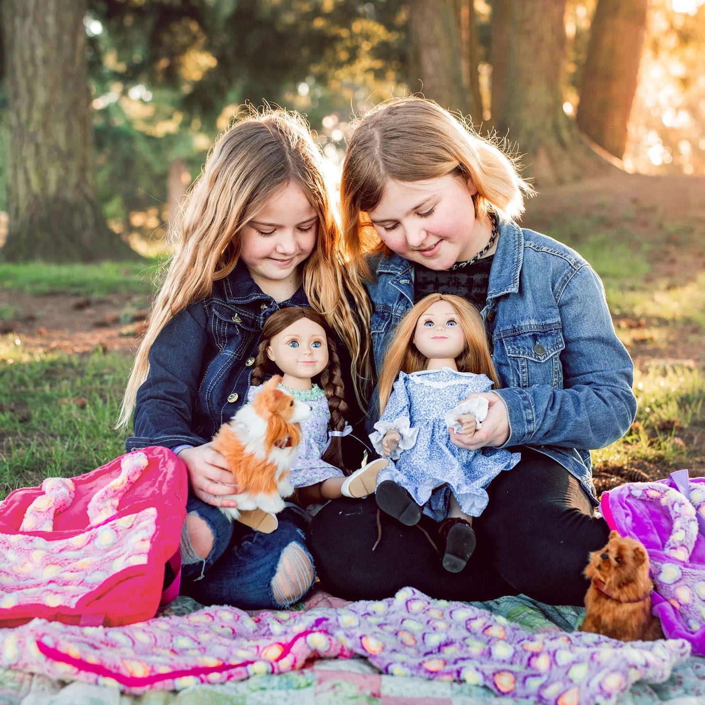 The Queen'S Treasures Doll Accessories, Pink Baby Doll Backpack Carrier And Doll Sleeping Bag, Compatible For Use With 15 And 18 Inch American Girl. Doll Not Included