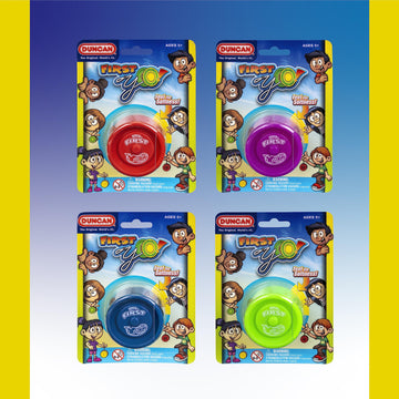 Duncan Toys First Yo! Responsive Yo-Yo for Kids - Green/Yellow, Small Size, Perfect Beginner Toy