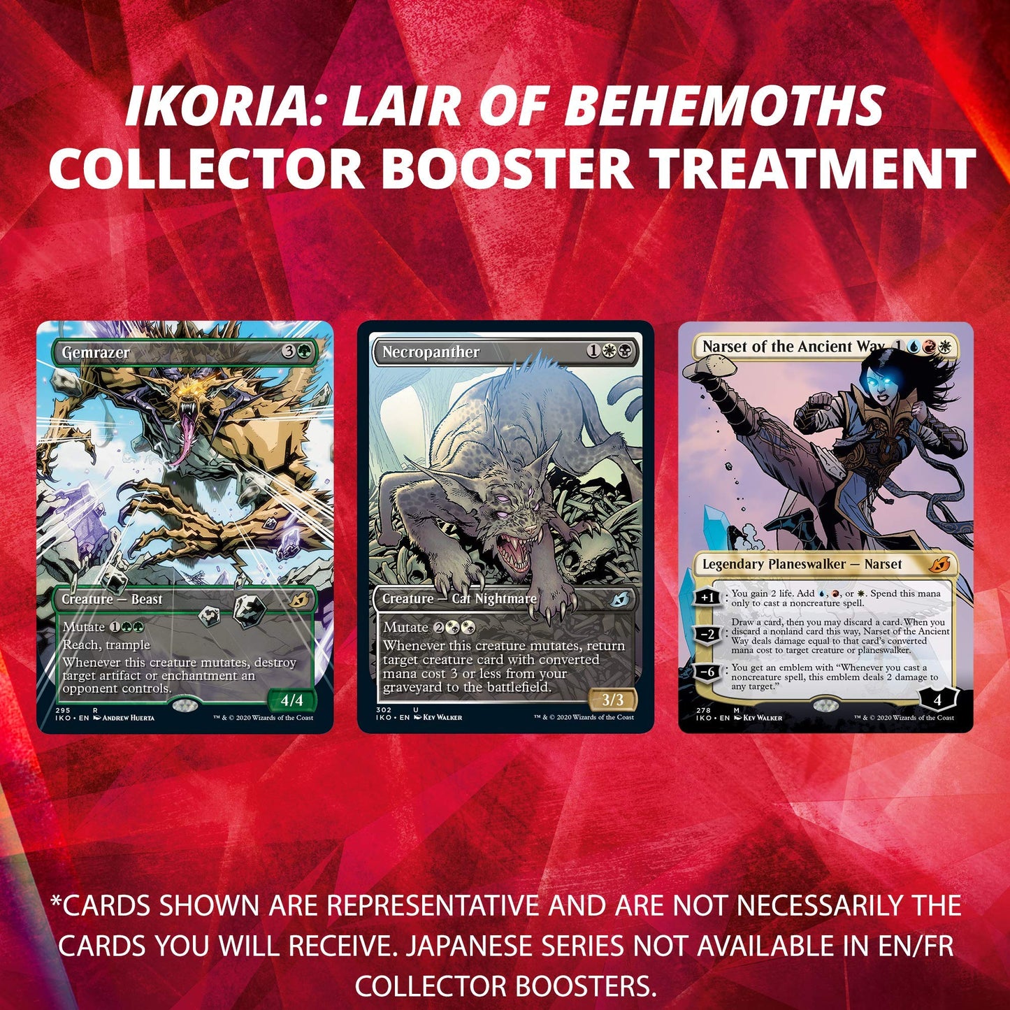 Magic: The Gathering Ikoria: Lair Of Behemoths Collector Booster | 15 Card Booster Pack | Stylized Collectible Cards (C77470000)