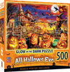Baby Fanatics MasterPieces 500 Piece Glow in The Dark Halloween Jigsaw Puzzle - Trick or Treat - 15x21