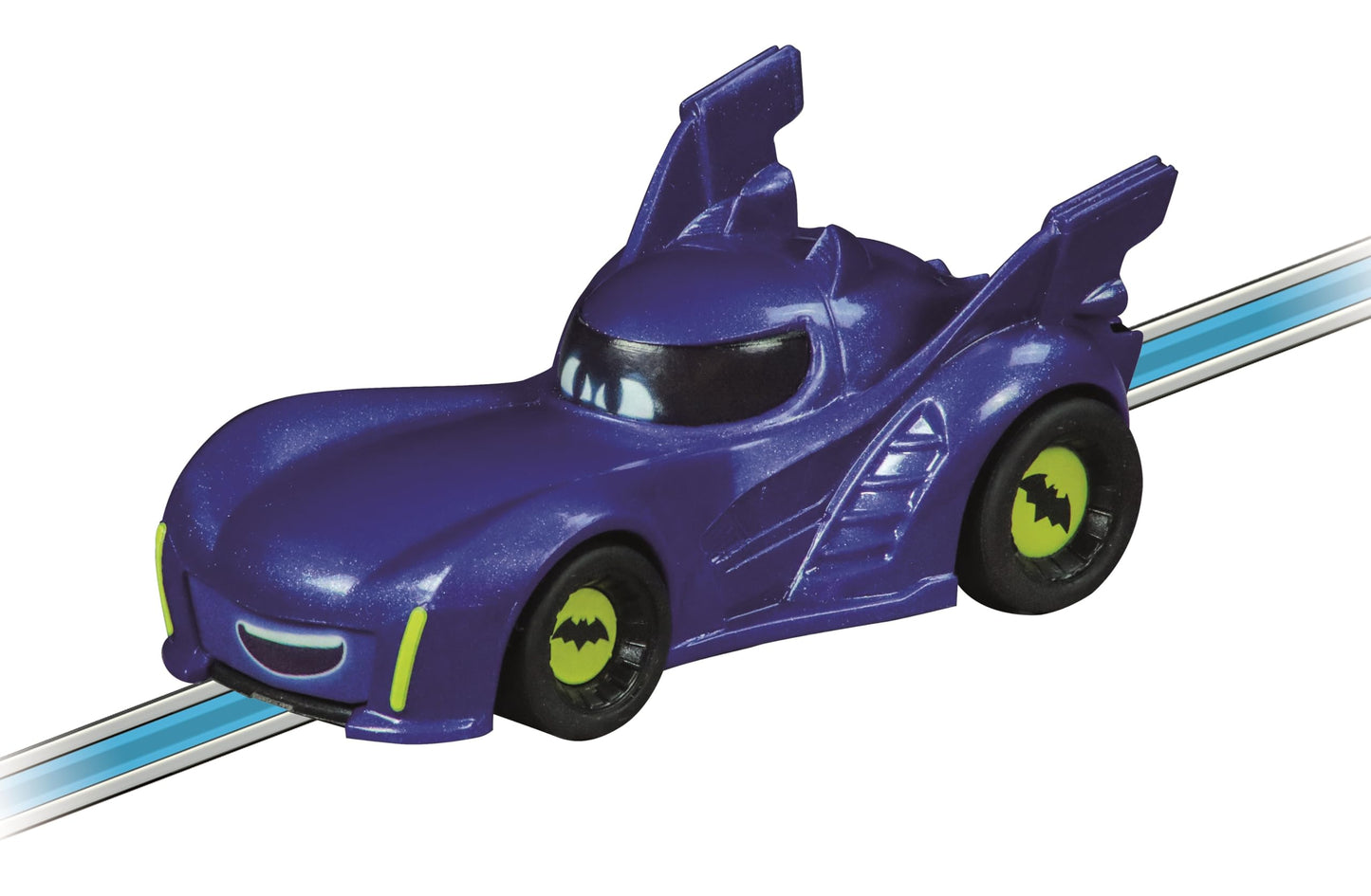 Carrera First Batwheels - Time For Action Slot Car Race Track With Spinners Includes Bam And Redbird Cars Battery-Powered Beginner Racing Set Kids Ages 3 Years Up