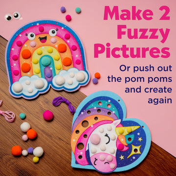 Creativity For Kids Pom Pom Pictures: Magical - Rainbow And Unicorn - Preschool And Toddler Crafts, Gifts For Ages 3+