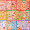 Tageenla Scratch and Sniff Stickers, 72 Sheets, 1500+ Scented Food Themes, Colorful Paper Stickers for Classroom Rewards