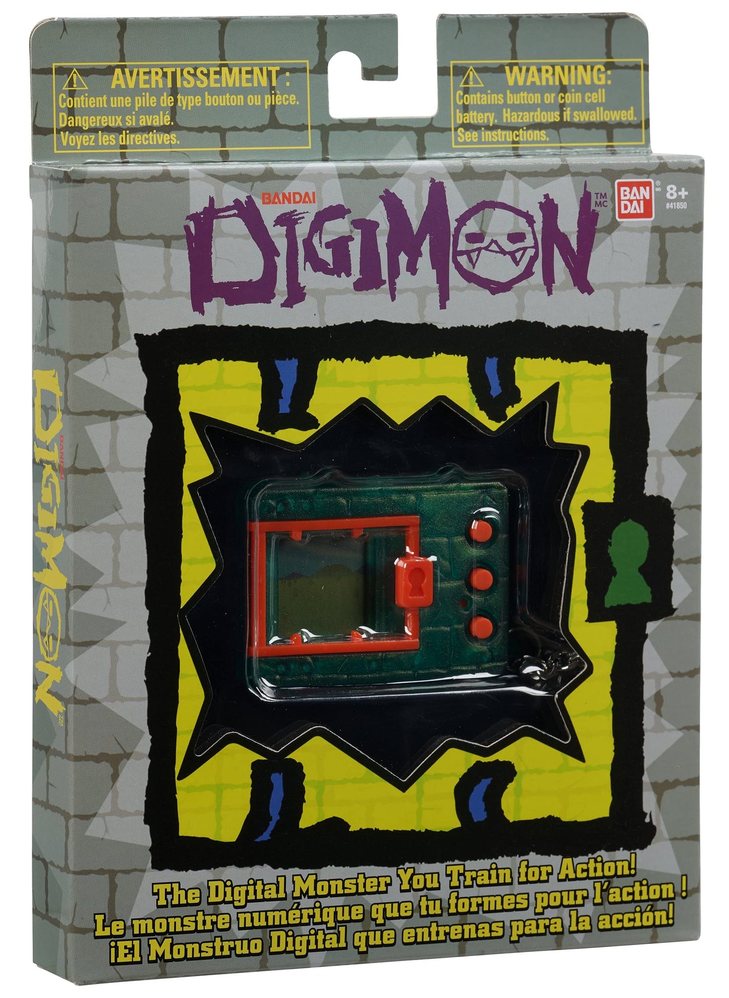 Bandai Namco Digimon Digivice Virtual Pet Monster - Medium Translucent Green Digital Toy