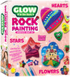 Heart, Flower & Star Shaped Rocks - Glow in The Dark Rock Painting Kit for Kids - Arts & Crafts Toys for Kids Ages 6-12 - Valent