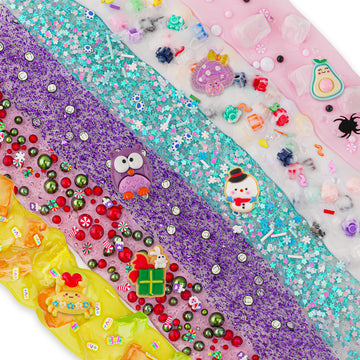 8 Pack Textures Slime Kit For Kids, Slime Variety Pack Different Textures, With Butter Slime, Snow Fizz Crunchy Slime & Jelly Cu