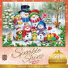 MasterPieces 500 Piece Glitter Jigsaw Puzzle - Frosty Family Moments - 15x21