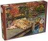 Cobble Hill 275 Large Piece Puzzle - Lazy Day On The Dock - Sample Poster Included