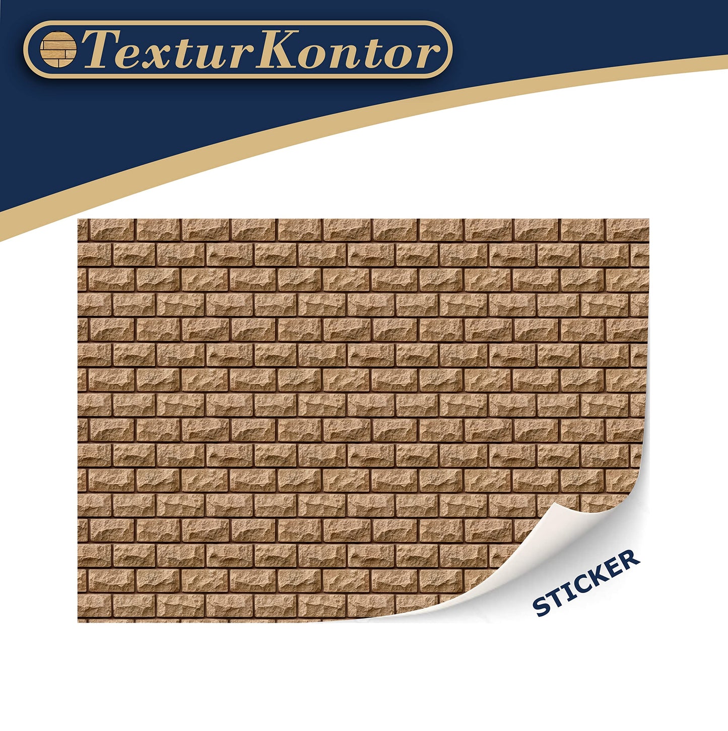 3 Sheets Self-Adhesive Wall Cladding For Dollhouse 1:12 Scale (Historical Sandstone)