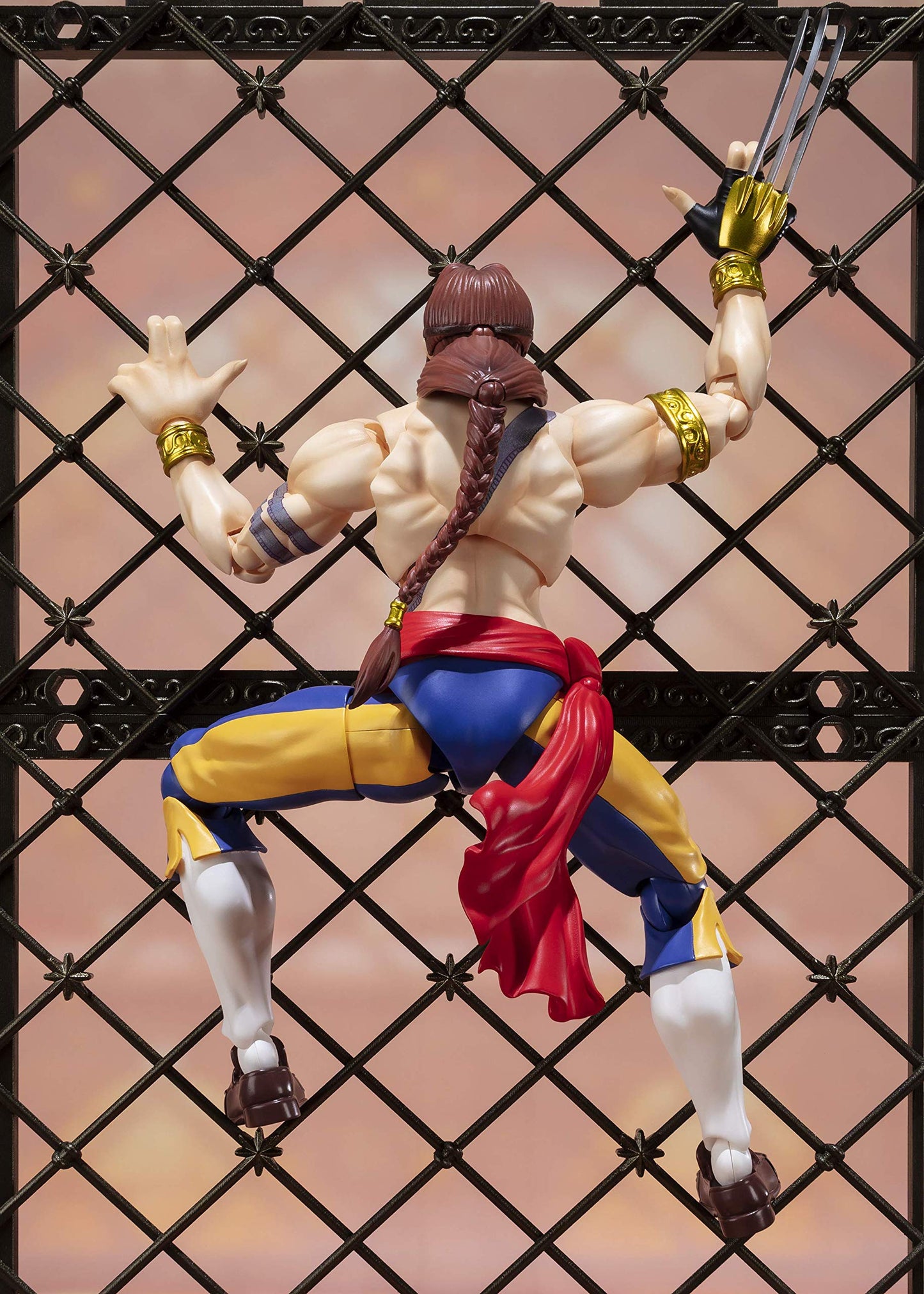Bandai Tamashii Nations S.H. Figuarts Vega Street Fighter Action Figure, Yellow, Standard (B07NZ88SD8)