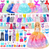 Style Shine 52 Pcs Doll Clothes And Accessories,2 Wedding Gowns 6 Fashion Dresses 2 Set Casual Outfits Top And Pant 2 Swimsuit,2