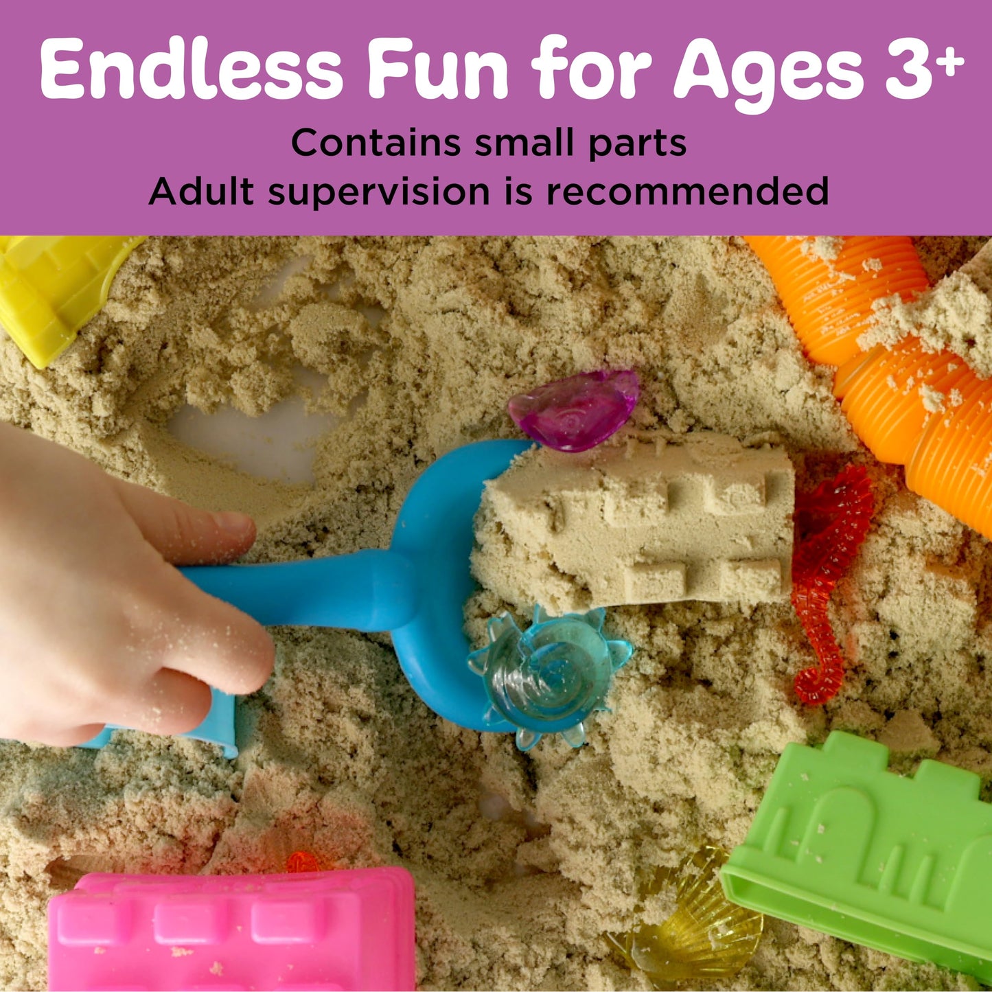 Creativity for Kids Sensory Bin: Beach - Toddler and Preschool Toys, Sensory Box with Toys for Toddlers, Kids Gifts for Toddler