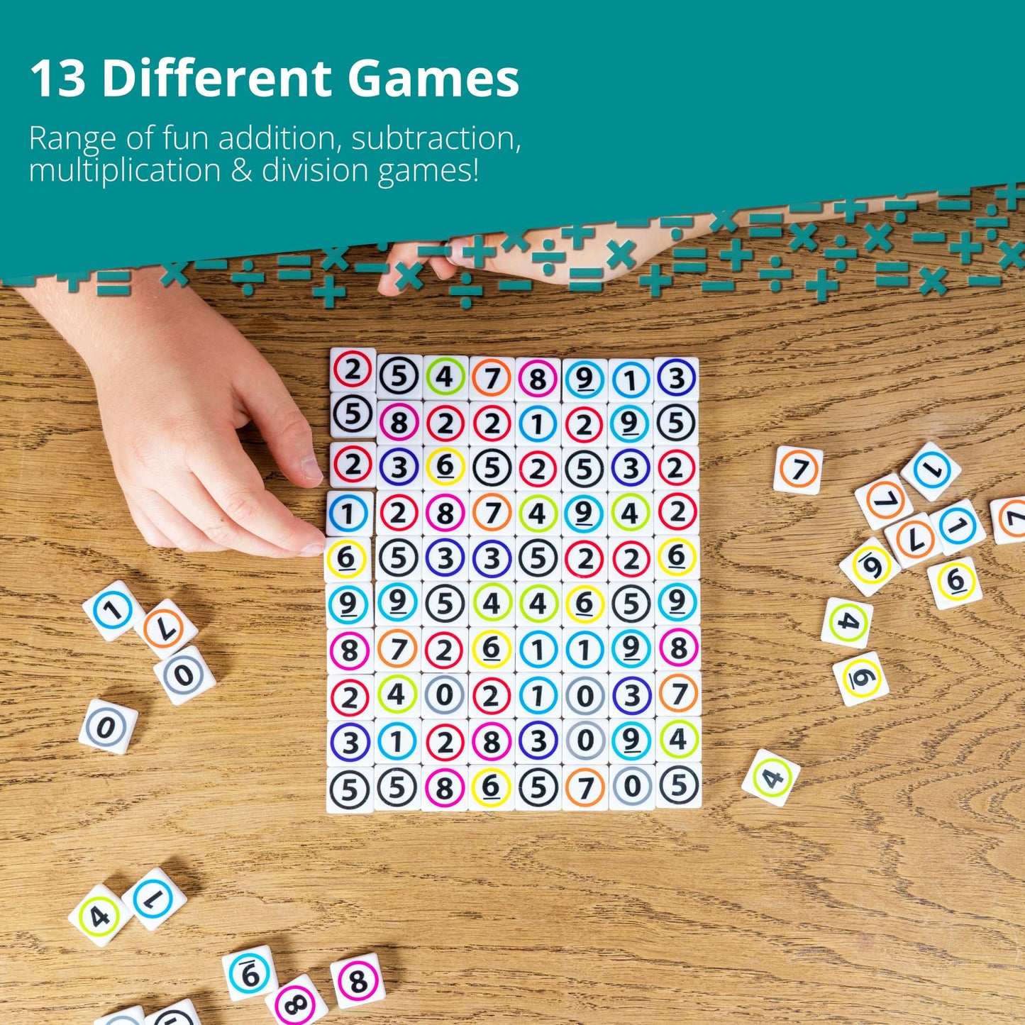 Numbalee - Fun & Educational Learning Games - Over 12 Original Number Games - Up to 8 Players - Fast Paced Mental Math Game Game