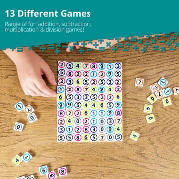 Numbalee - Fun & Educational Learning Games - Over 12 Original Number Games - Up to 8 Players - Fast Paced Mental Math Game Game