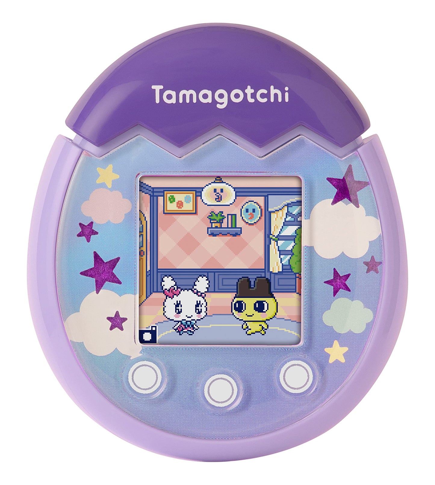 Tamagotchi 42902 Bandai Pix The Next Generation Of Virtual Reality Pet With Camera, Games And Collectable Characters-Sky, Purple, Single