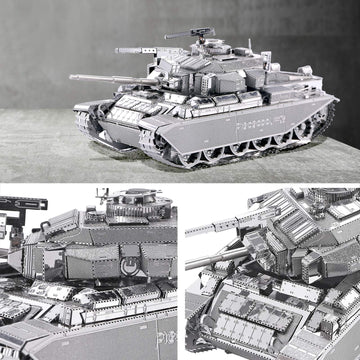 Piececool 3D Puzzles For Adults Metal Tank Model Kits-Centurion Afv Tank Diy 3D Metal Model Building Blocks Brain Teaser Puzzle