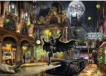 Ceaco - Thomas Kinkade - Dc Comics - Batman Gotham City - 1000 Piece Jigsaw Puzzle