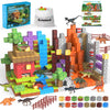 Cuteland Magnetic Blocks 216Pcs Volcano Style, Magnetic Building Blocks For Boys 6-8,Toys Gift For 6+ Year Old Kids, Constructio