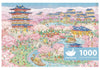 MOMIBOOK Puzzles for Adults 1000 Piece Jigsaw Puzzles of Cherry Blossom Dream, Painting Image Difficult Challenging Hard Impossi