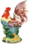 Appletree Design A Day In The Country Rooster Figurine, 11-Inch Tall