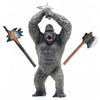 Gemini&Genius King Kong Toys Display Rampage Toys Gorilla with 2Pcs Replaceable Battle Axe Hand-Painted Animal Collectible Details Unique Model.