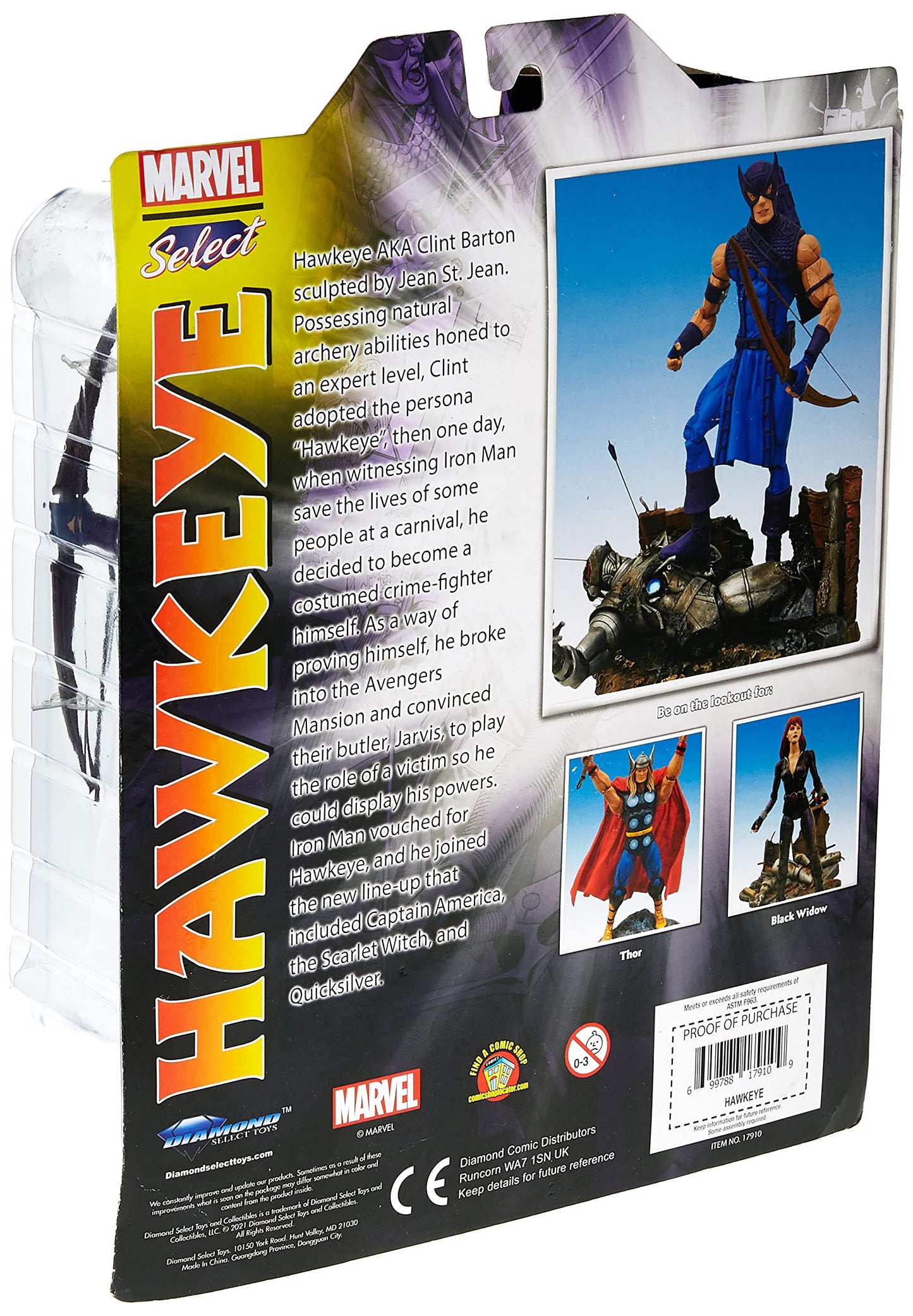 Diamond Select Toys Marvel Classic Hawkeye Action Figure