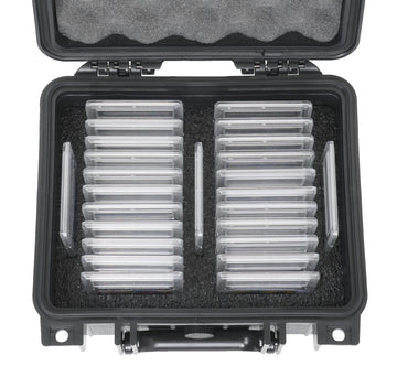 Case Club 25-41 Graded Card Slab Carrying Case - Slotted Storage Fits Psa/Bgs/Fgs Graded Slabs - Sports/Trading Collector Box For Graded Cards - Travel Holder For Slabs/Sleeves/Loose Cards