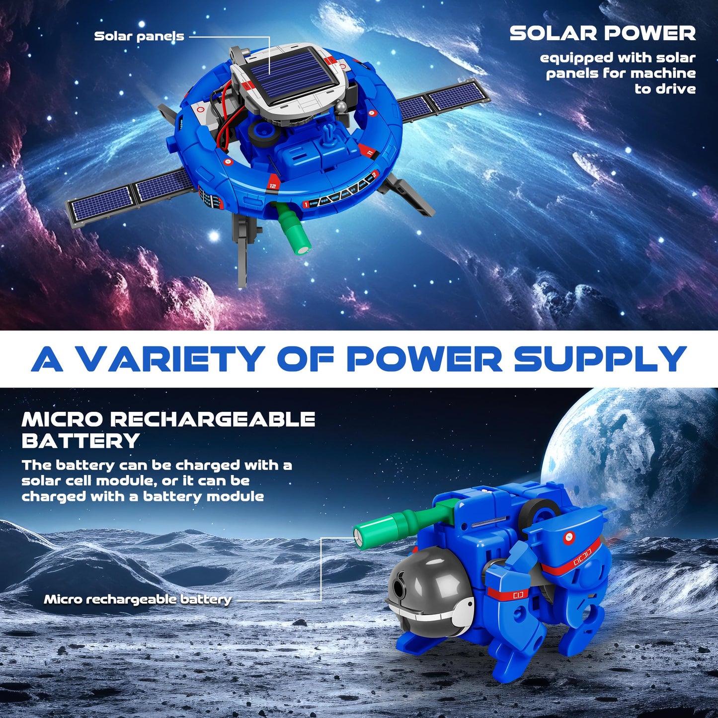 Stem 6-In-1 Education Solar Power Robots Toys For Boys Age 8-12, Science Kit For Kids, Stem Projects Science Experiments Education Toys Gift For 8 9 10 11 12 Years Old Boys And Girls
