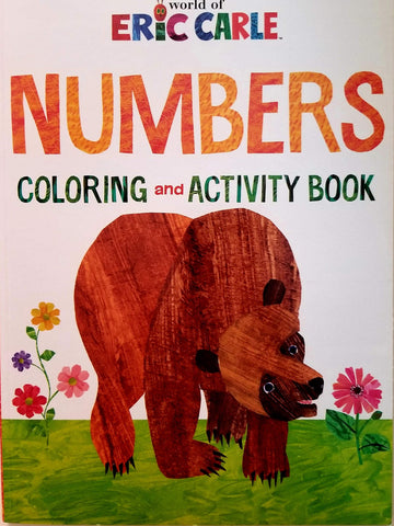 Best Bargins World of ERIC Carle Numbers & Alphabet Coloring Activity Books Set Bundle