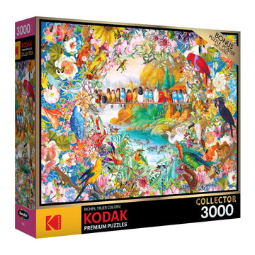 RoseArt 3000 Piece Jigsaw Puzzle - Kodak Premium Birdsong - Multicolor Cardboard Model 8150ZZS for Adults