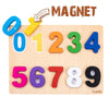 Magnetic Wooden Educational Number Puzzle - Learn Numbers & Color Recognition Toy – Toddler Preschool Game – Kids Montessori Education