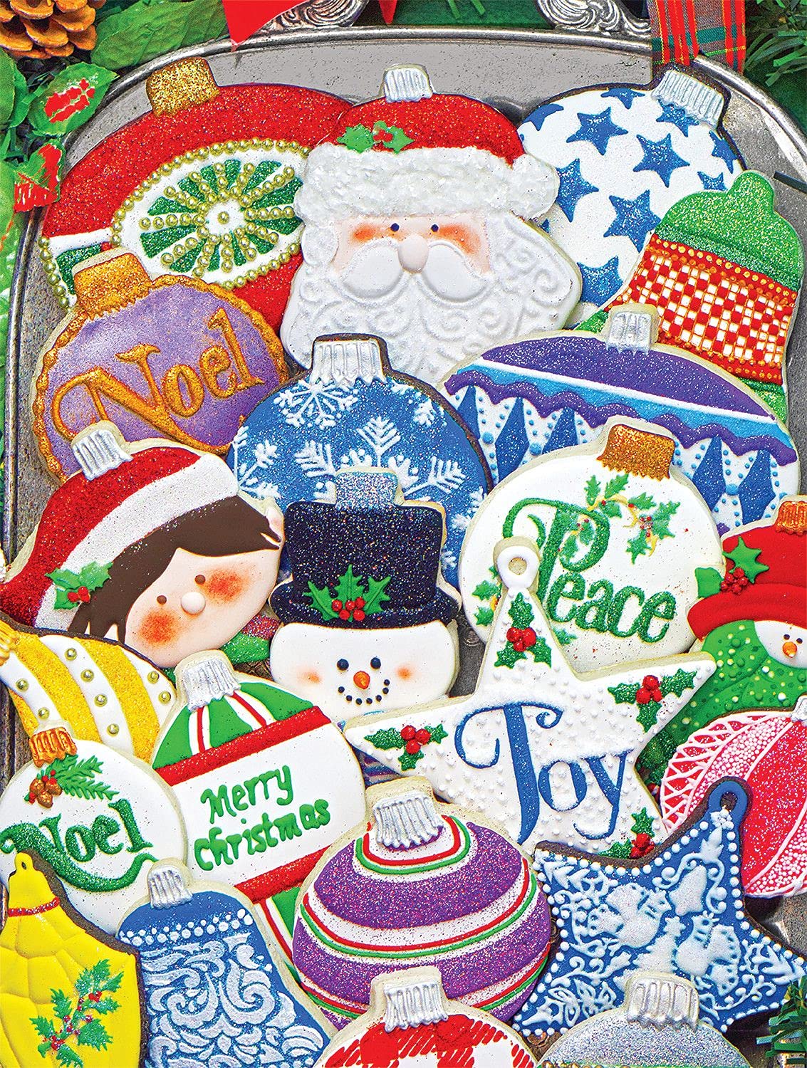 Springbok'S 500 Piece Jigsaw Puzzle Christmas Ornament Cookies - Made In Usa