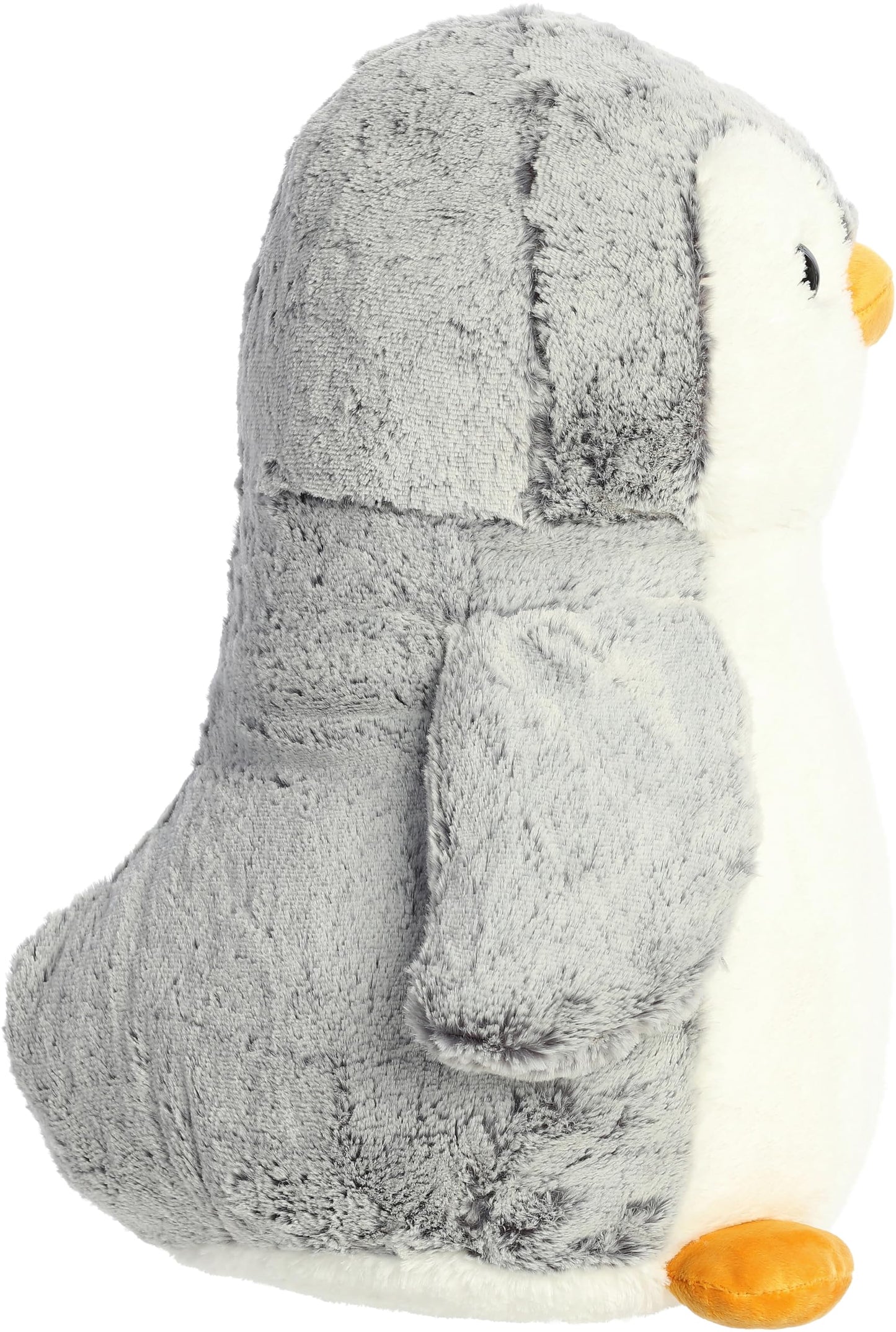 Aurora® Playful Pompom Penguin™ Stuffed Animal - Gray, 16 Inches - Vibrant Plush Toy for Endless Fun and Companionship