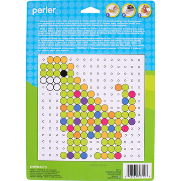 Perler Beads Biggie Beads Pegboards for Kids Crafts, 3 pcs , 10.5 x 7.5 x 1, Small