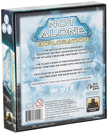 Stronghold Games Not Alone: Exploration Expansion - Cardstock Board Game Model STG07110