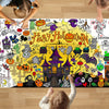 Padtic Halloween Giant Coloring Poster,35X72 Inches Large Drawing Paper Coloring Tablecloth,Diy Halloween Art Crafts Coloring Ta