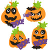 Ready 2 Learn Create Your Own Pumpkins - Set of 4 - DIY Halloween Craft for Kids - Magnetic - No Glue Required - Kid-Friendly In