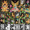 Zhanmai 24 Pack Velvet Coloring Posters Fuzzy Velvet Coloring Posters Crafts for Kids Color Your Own Poster Bulk for Holiday Sch
