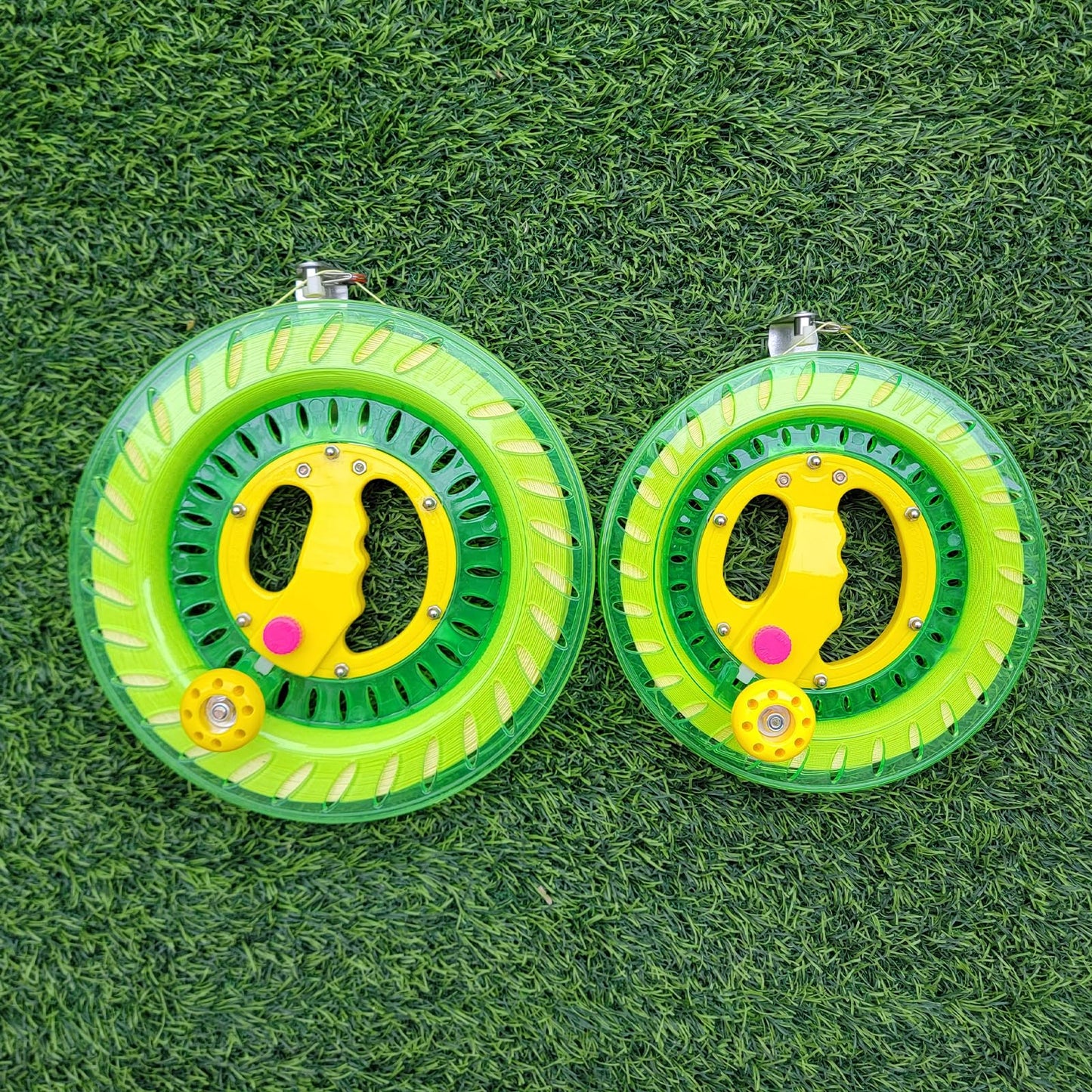 Simxkai Kite String Reel, Kite String Spool,Kite Line Winder, Come With Lock, 10In With2000 Feet Line (Green)