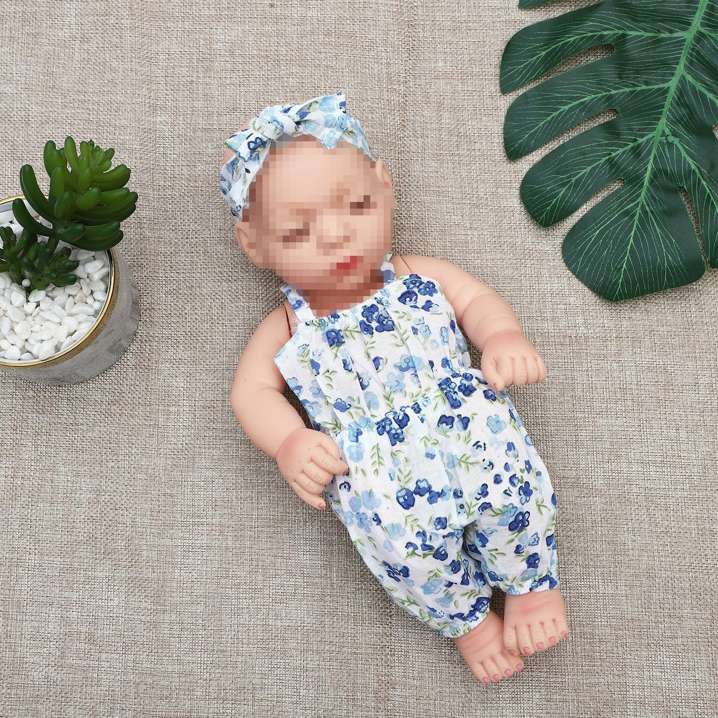 Sotogo 4 Sets Baby Doll Clothes Outfits Jumpsuits With 4 Hats Girl Dolls Clothes And Accessories For 10 11 Inch Baby Doll