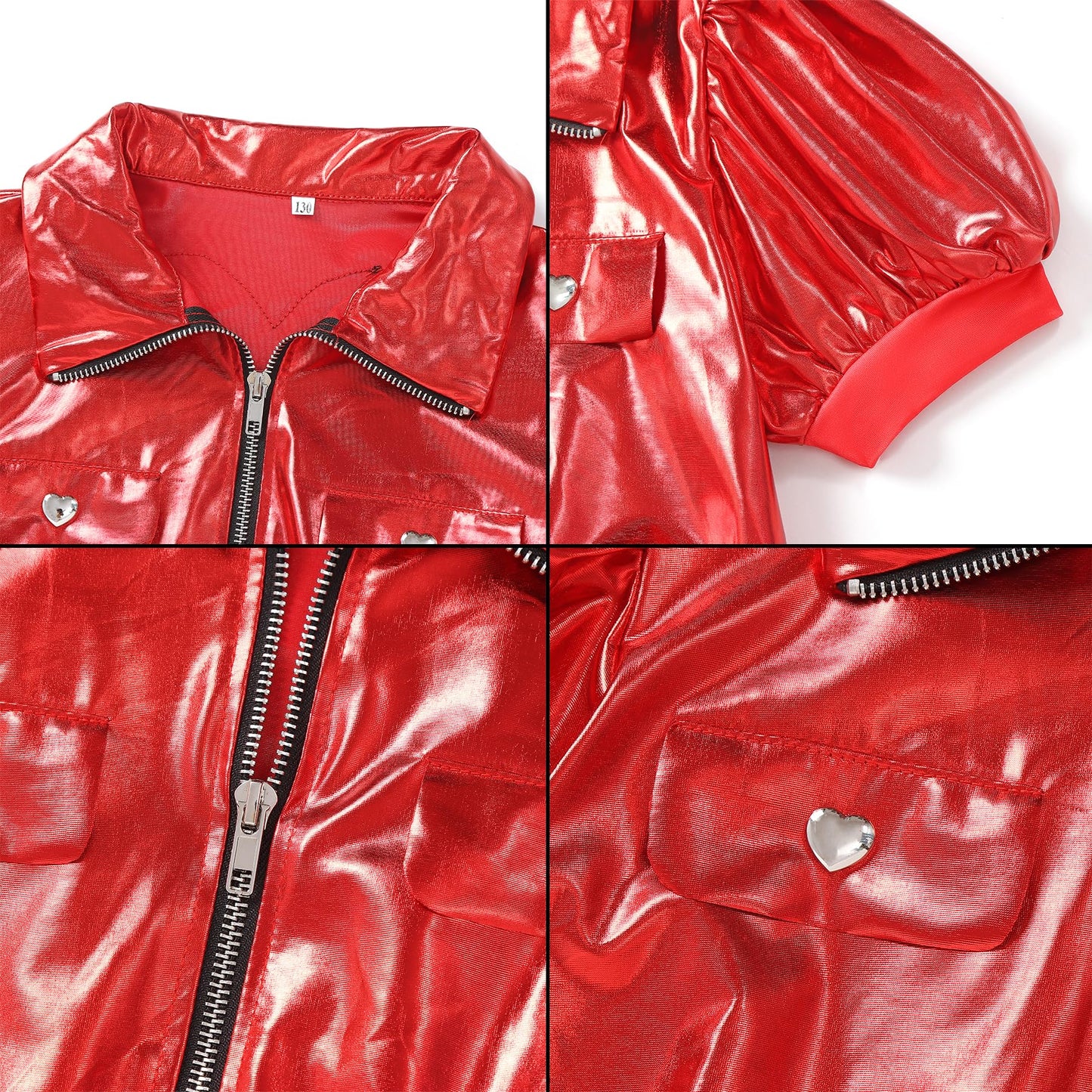 Red Costume Girls Kids Halloween Costume Pricess Red Jacket Shirt Pants Outfits Dress Up Birthday Party Movie Characters Cosplay