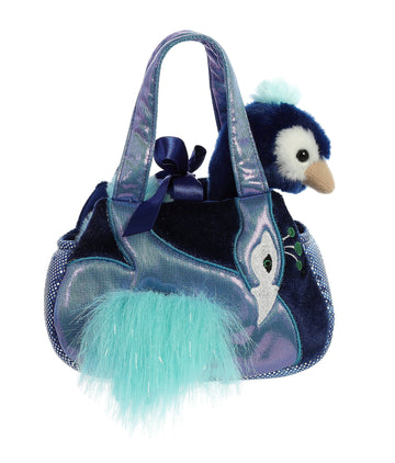 Aurora® Fashionable Fancy Pals™ Mora Peacock™ Stuffed Animal - On-The-Go Companions - Stylish Accessories - Multicolor 7 Inches